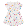 Bamboo Blend Short Sleeve Twirly Tee Dress