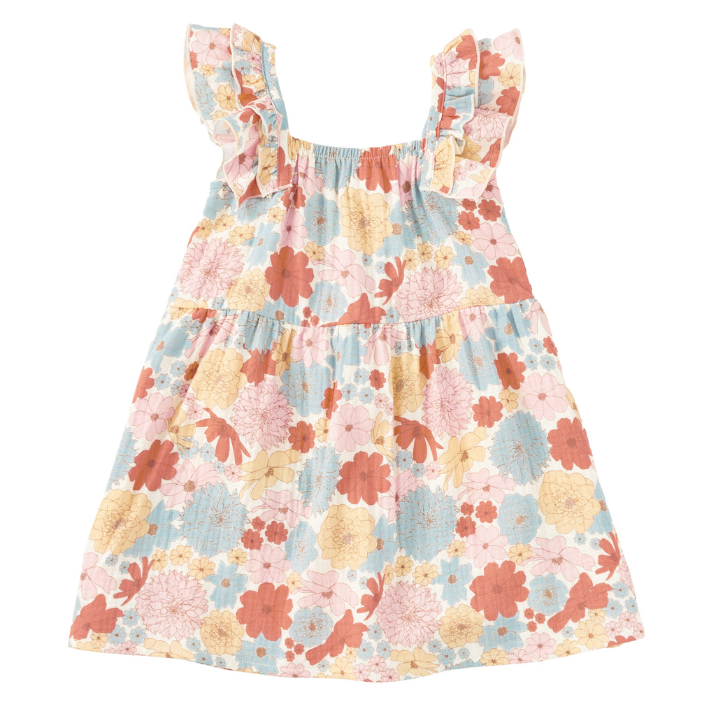 Muslin Flutter Strap Dress