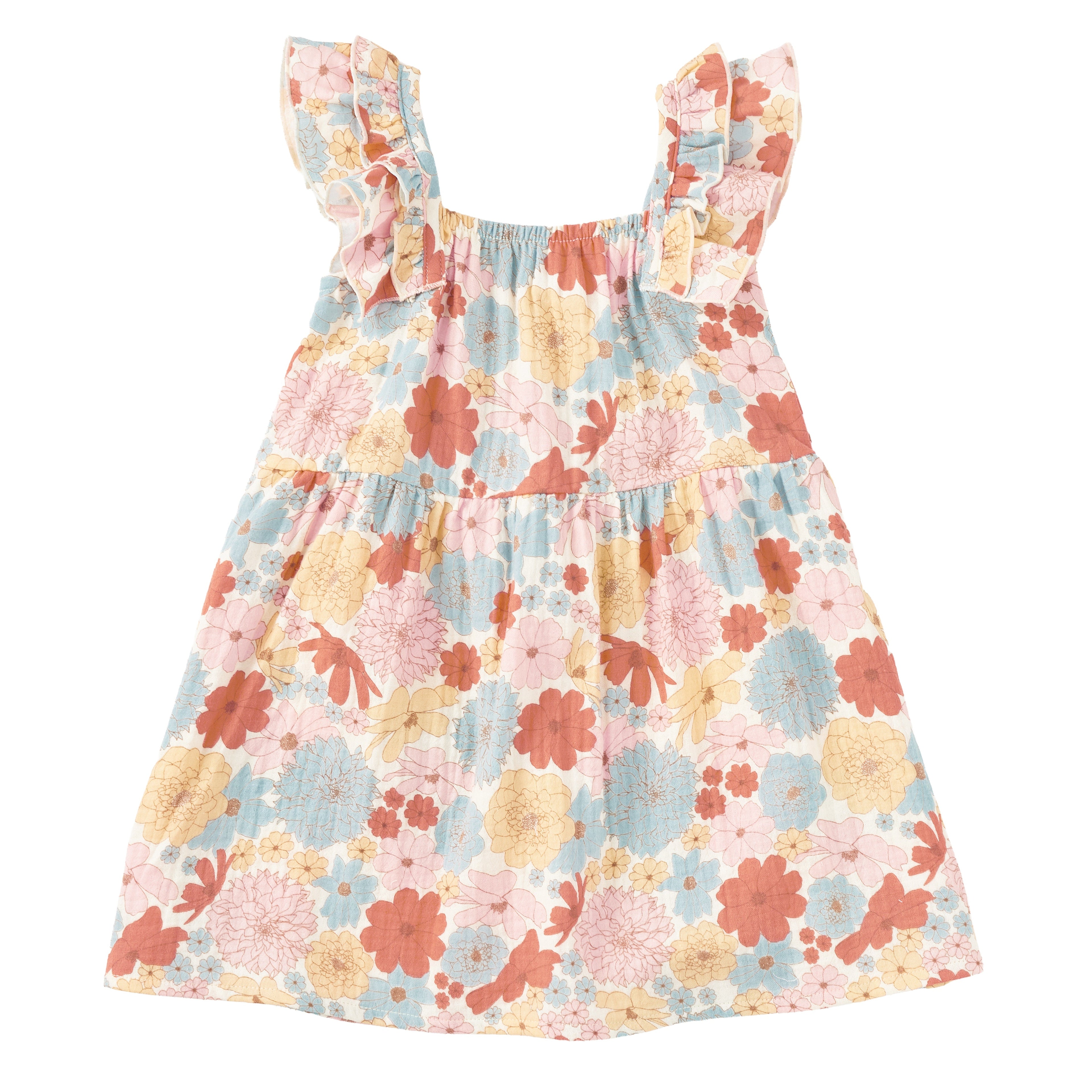 Muslin Flutter Strap Dress