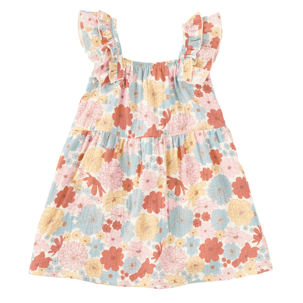 Muslin Flutter Strap Dress
