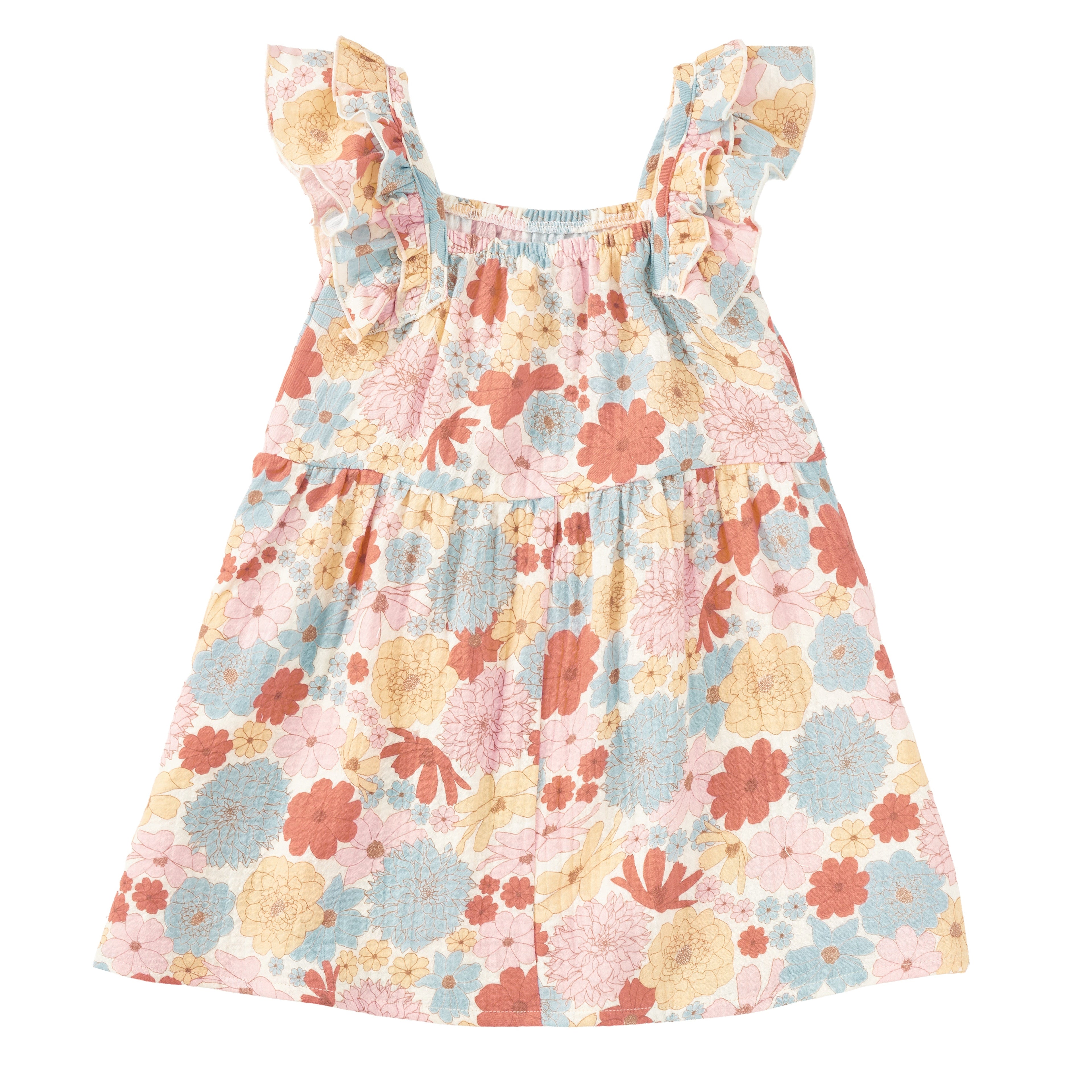 Muslin Flutter Strap Dress
