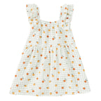 Vestido de muselina con tirantes de volantes