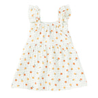 Vestido de muselina con tirantes de volantes
