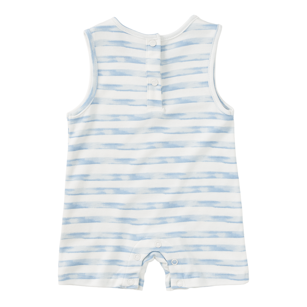 Bamboo Blend Sleeveless Coverall Romper – Breezy Bay Stripe