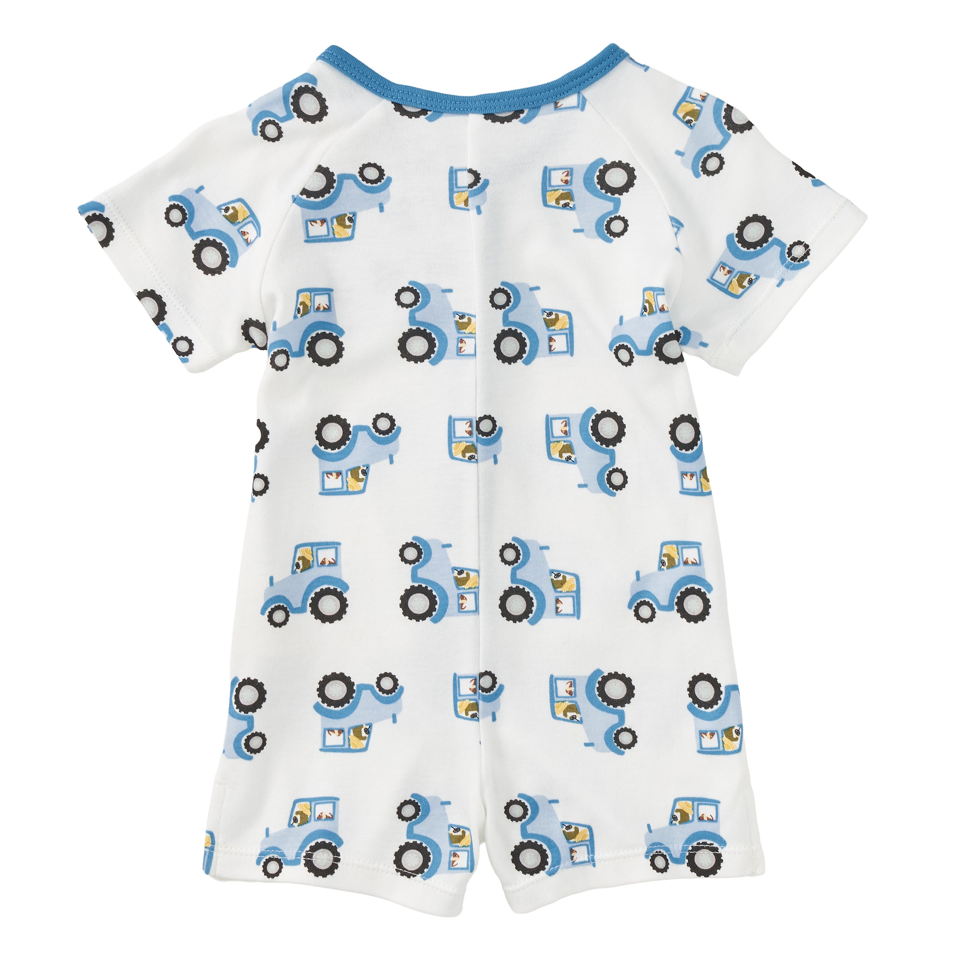 Bamboo Blend Short Sleeve Henley Romper – Farmyard Cruisers