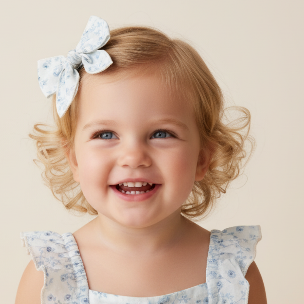 Organic Hair Bow Clip