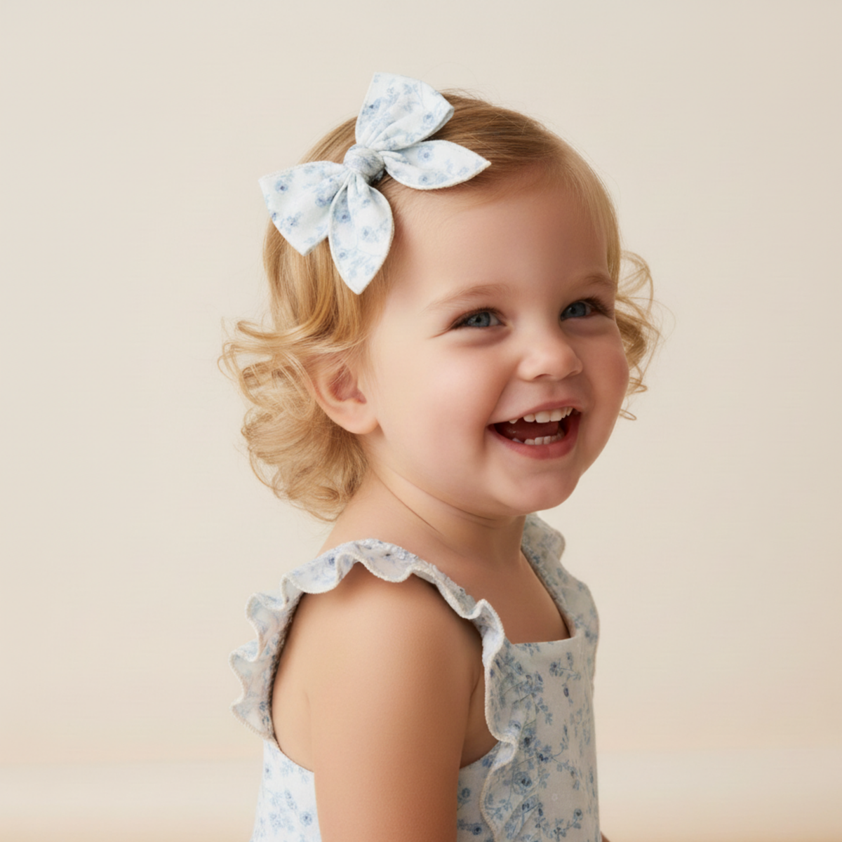 Organic Hair Bow Clip
