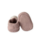 Pehr Wool Knit Pom Pom Bootie in Rose