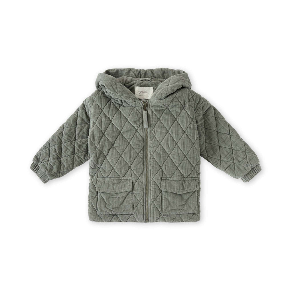 Pehr Corduroy Quilted Jacket in Sage