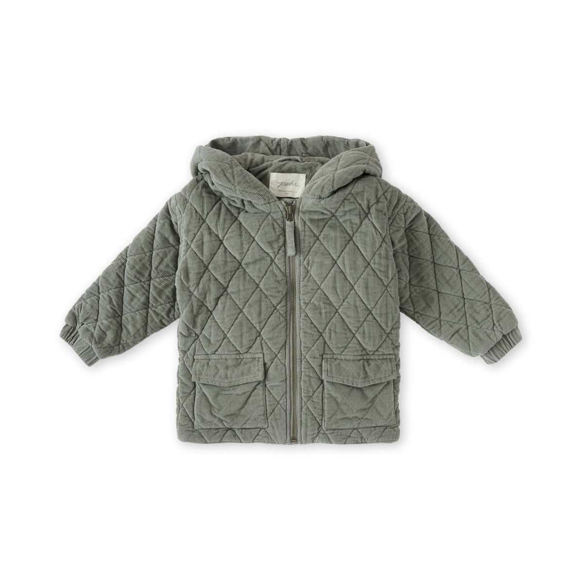 Pehr Corduroy Quilted Jacket in Sage