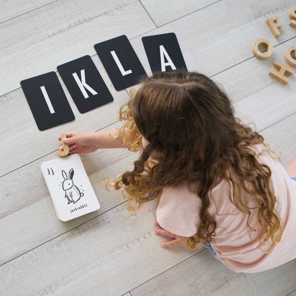 Woodland Alphabet Cards - ABC Learning Preschool Flash Cards