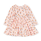 Bamboo Blend Long Sleeve Twirly Tee Dress
