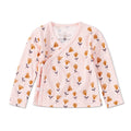Chaqueta cruzada de bambú de manga larga para bebé
