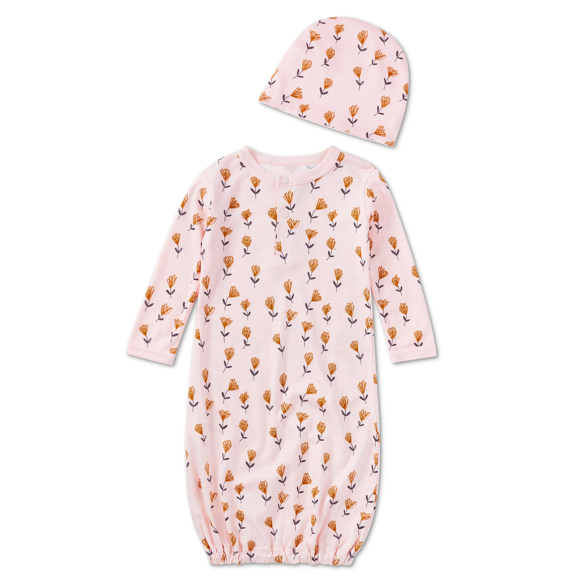 Set de gorro y camisón de mezcla de bambú