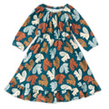 Bamboo Blend Long Sleeve Ruffle Dress