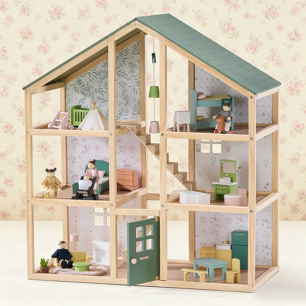Tiny Land® Sweetwood Dollhouse & Wooden Dollhouse Dolls