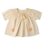 Organic Smocked Top & Shorts Set - Butter Yellow