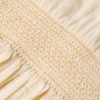 Organic Smocked Collar Dress - Butter Yellow