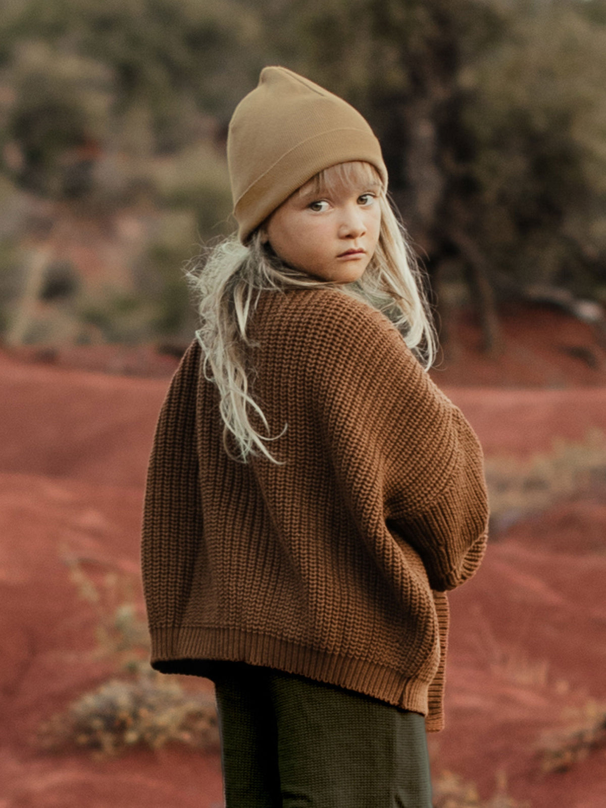 Cárdigan grueso para niños