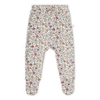 Organic Kimono Top & Footed Pants Set - Woodland Sprig
