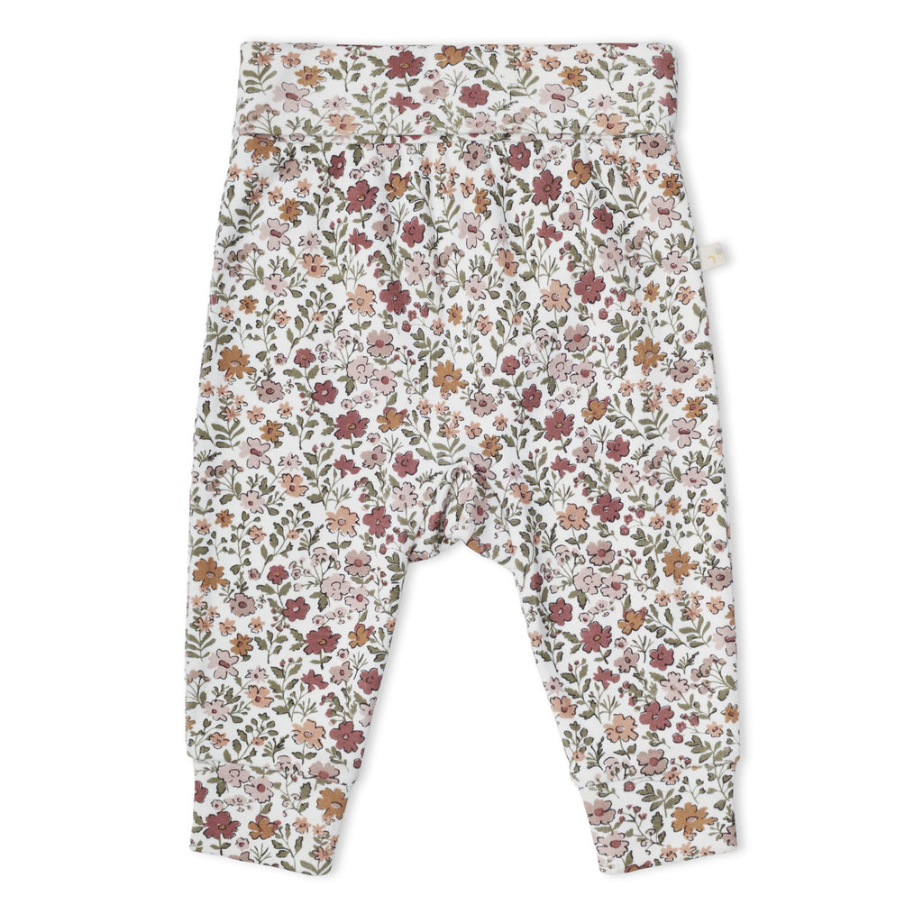 Organic Bodysuit & Foldover Pants Set - Woodland Sprig