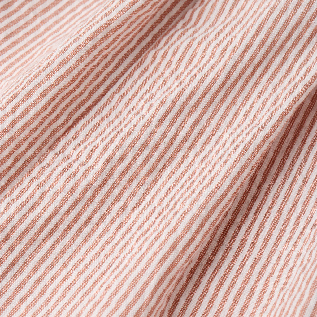 Organic Flutter Jumpsuit - Coral Stripes
