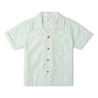 Organic Shirt & Shorts Set - Basil Stripes