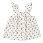 Organic Flutter Top & Shorts Set - Poppy