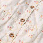 Organic Flutter Buttoned Tiered Dress - Spring Weave