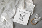 Libro de contraste en blanco y negro para bebés