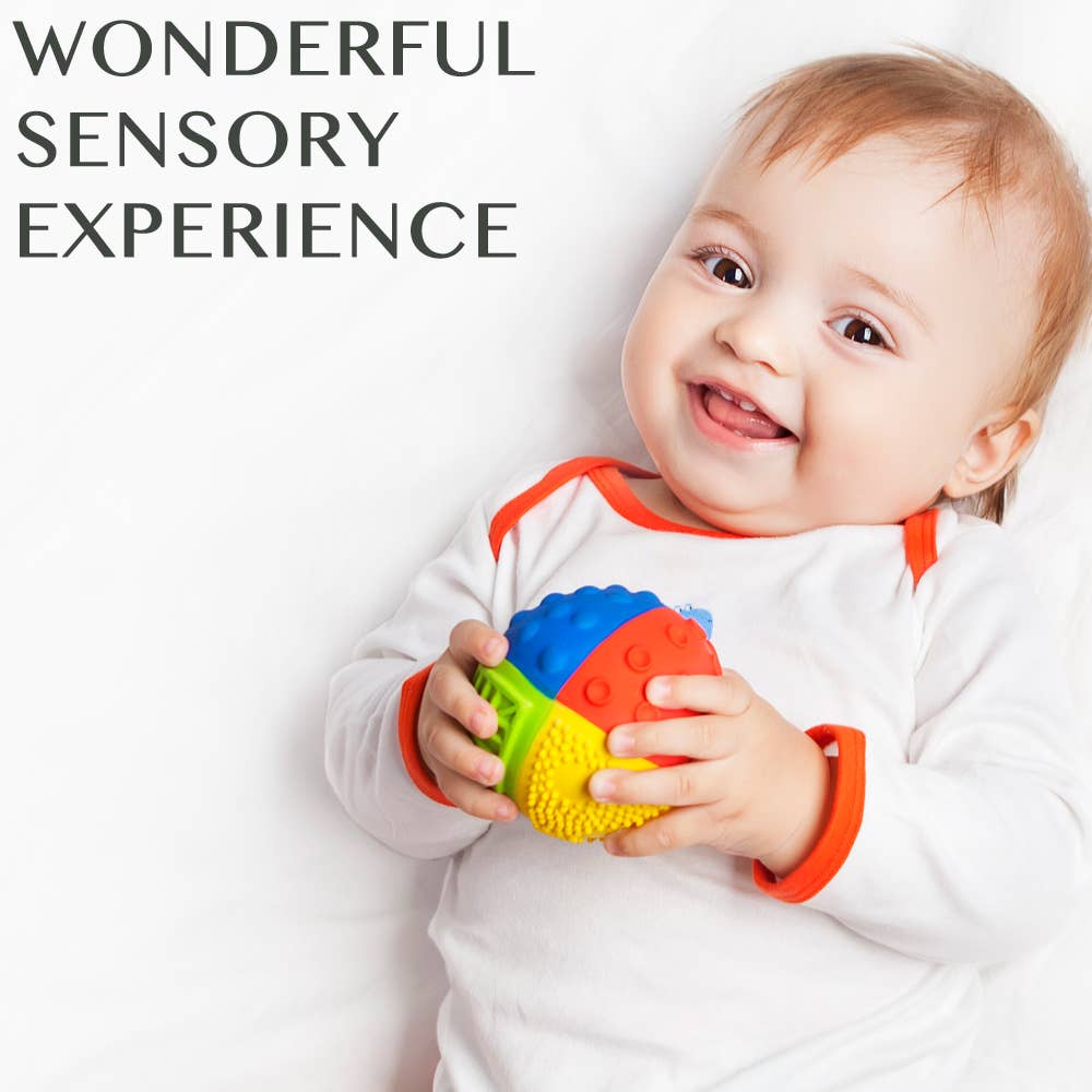 Natural Rubber Sensory Ball Rainbow, Eco-Friendly