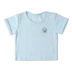 Organic Terry Tee & Shorts Set - Light Blue
