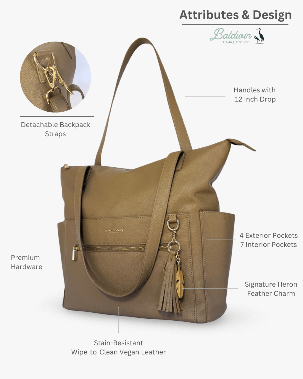 The Lillian Diaper Bag