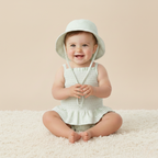 Organic Bucket Sun Hat - Basil Stripes