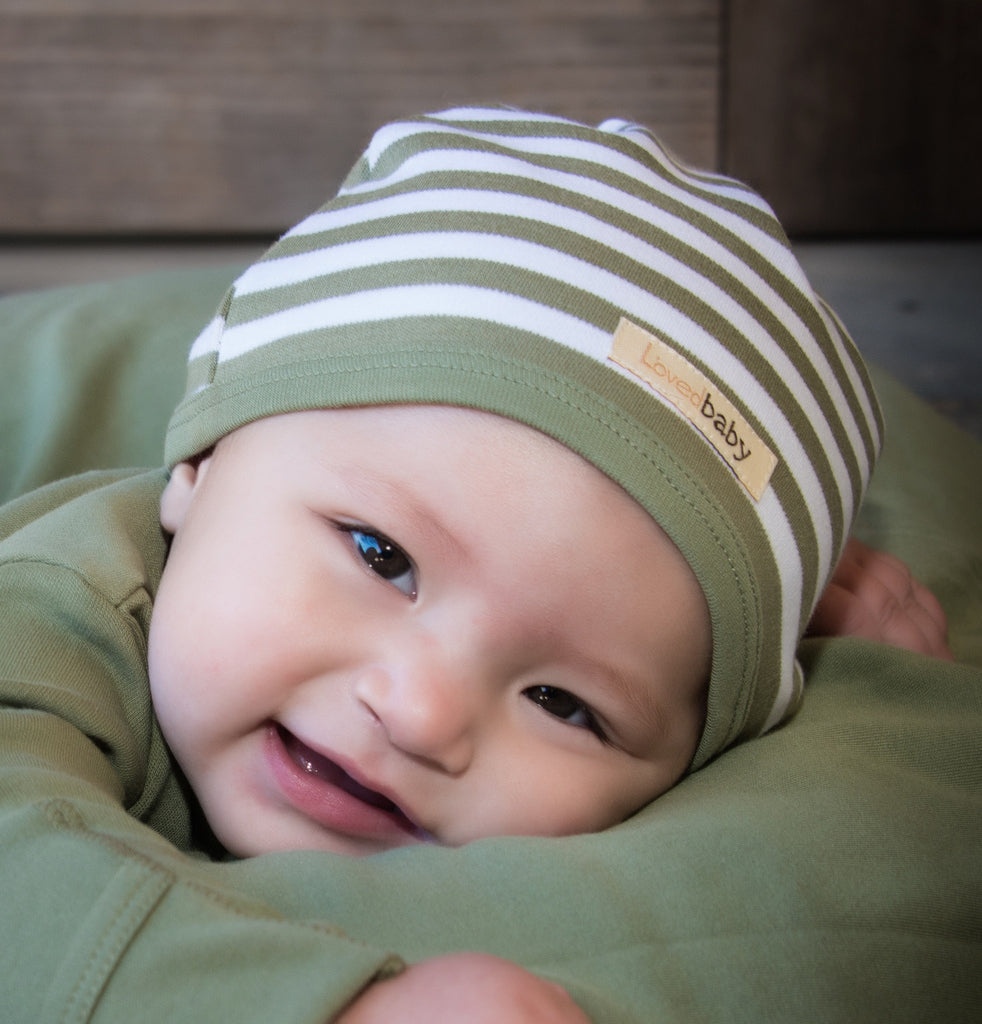 Sage/White | Organic Cute Cap