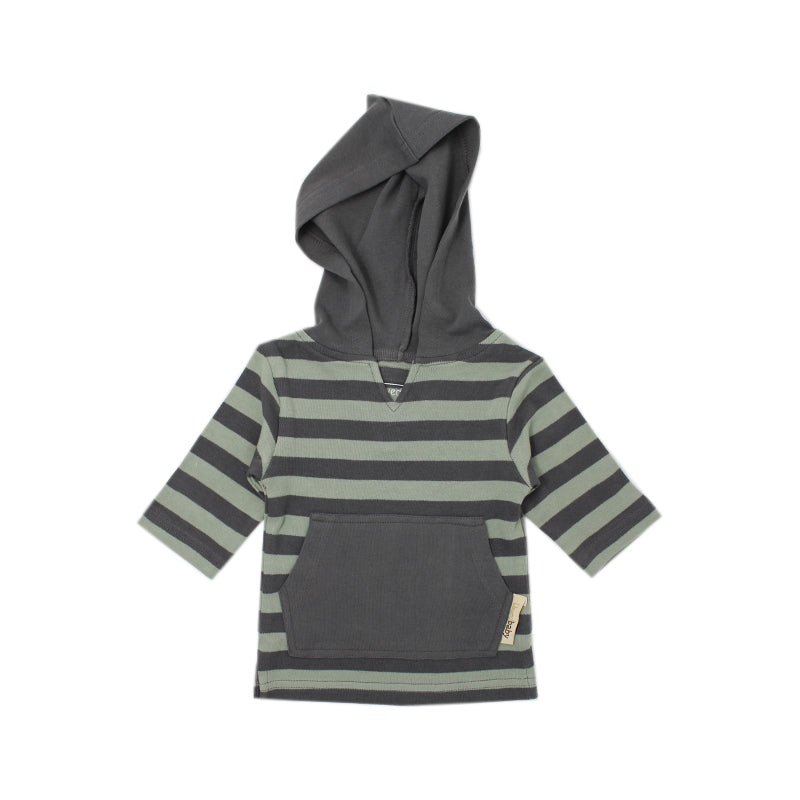 Gray/Seafoam Stripe | Organic Hoodie
