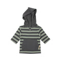 Gray/Seafoam Stripe | Organic Hoodie