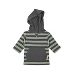 Gray/Seafoam Stripe | Organic Hoodie