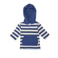 Slate/Beige Stripe | Organic Hoodie