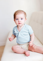 Moonbeam | Organic Short-Sleeve Kimono Bodysuit