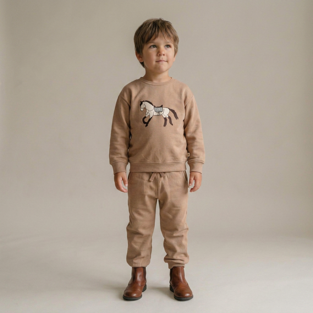 Organic Fleece Sweatshirt - Horse