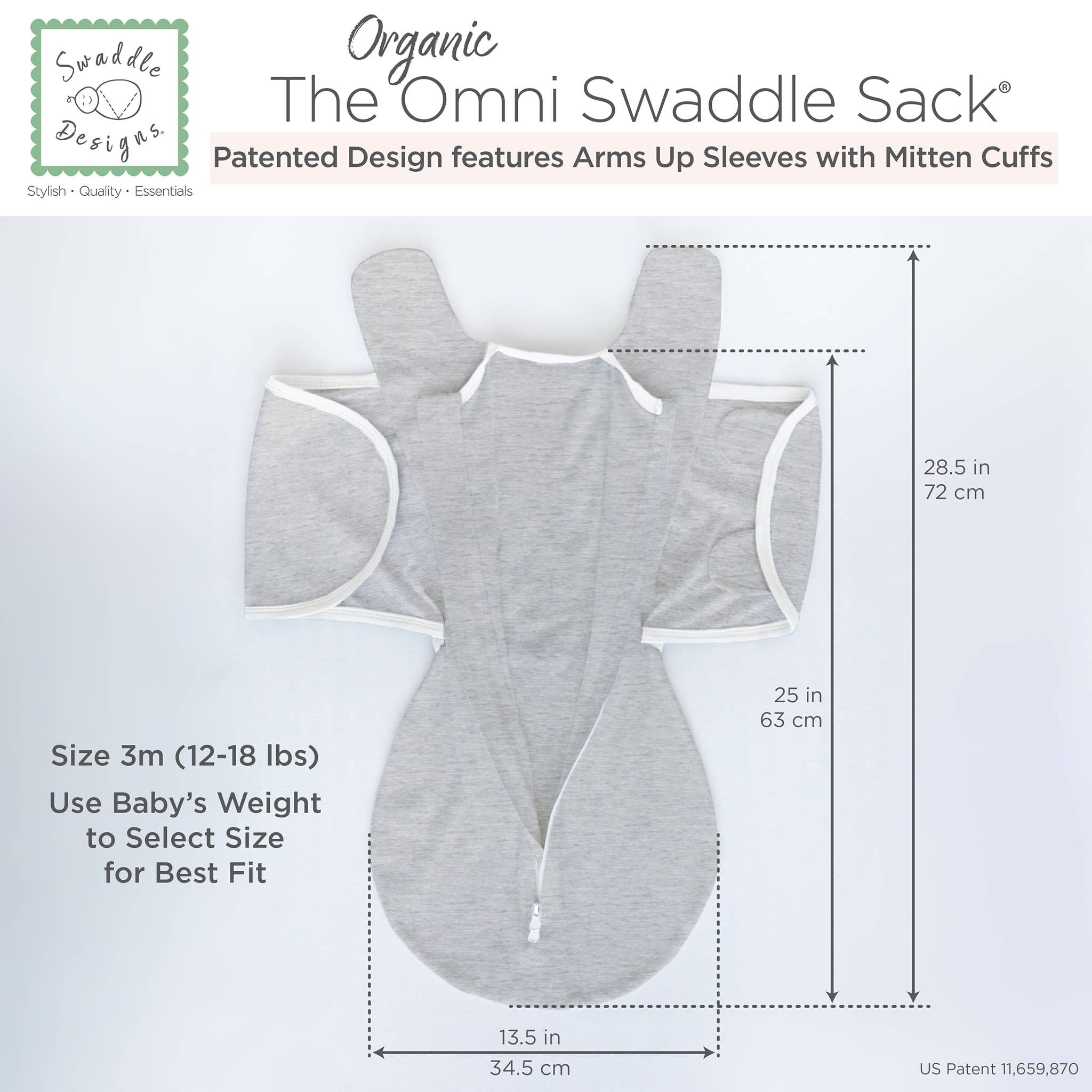 Organic Omni Swaddle Sack, Soft Jadeite