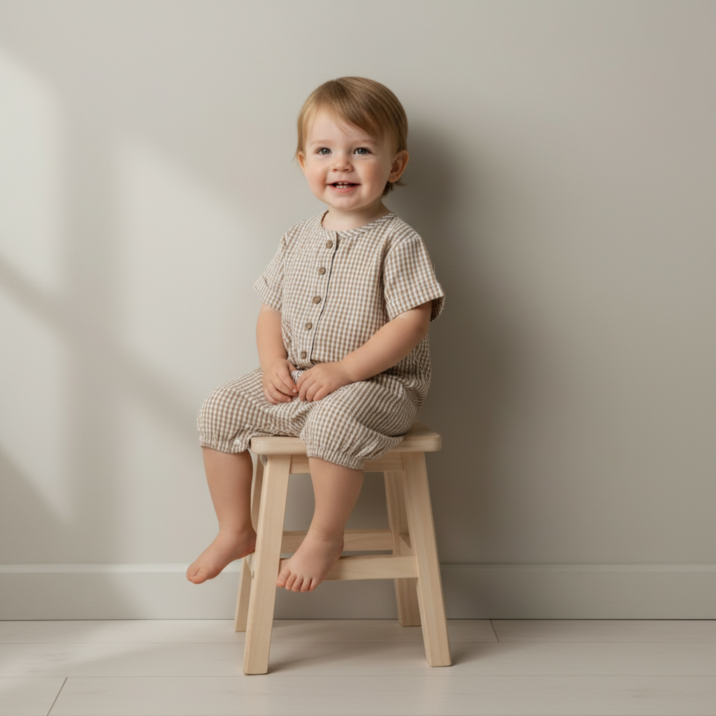 Organic Short Bubble Romper