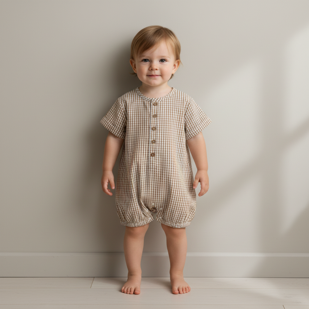 Organic Short Bubble Romper