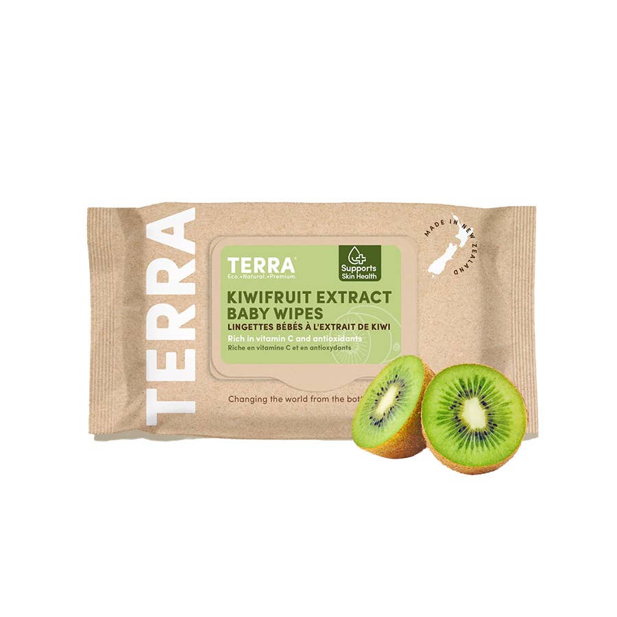 Kiwifruit Extract Baby Wipes, Natural Bamboo 70 Count