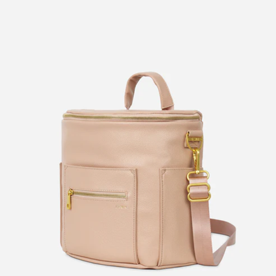 The Mini - Faux Leather Diaper Bag Travel Backpack Crossbody