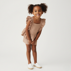Organic Eyelet Flutter Top And Shorts Set