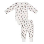 Organic Ruffle Collar Onesie & Pants Set - Loom