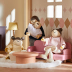 Tiny Land® Casa de muñecas Pegasus Sweetwood y muñecas de madera para casa de muñecas