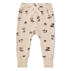 Organic Kimono Onesie & Pants Set - Mushroom